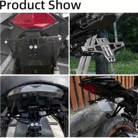 Resim Hightower 1 Pc Golden Alüminyum Alaşım Motosiklet Arka Plaka Tutucu - Ayarlanabilir Braket 