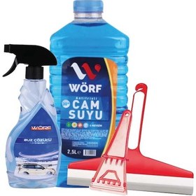 Resim Wörf 4'lü Kışlık Oto Bakım Seti 2,5 Lt. 30 C Cam Suyu & Buz Çözü 