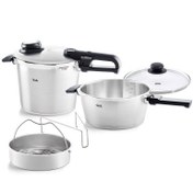 Resim Fissler Vitavit Premium Mat 6+3,5 Litre Düdüklü Tencere Set 