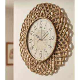 Resim BOHEM HASIR ÇERÇEVELİ DUVAR SAATİ, 43 CM, HOM-1322 