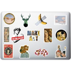 Resim Art Sanat Dekoratif Laptop Notebook Tablet Telefon Sticker Set 18 