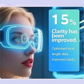 Resim Topiky 3D VR Kulaklık Sanal Gerçeklik Gözlükleri Bluetooth Denetleyicili Kulaklık, 120° Görüş Açısı Ayarlanabilir Mavi Önleyici Sanal Gerçeklik Kulaklıkları VR Gözlükleri, Mobil 