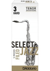 Resim D'addario Rsf05tsx3h Select Jazz Unfiled Tenor Saksafon Kamışı No: 3 Hard Profesyonel/caz - 5'li Paket Unfiled Kesim Ve Güçlü Caz Tonu 