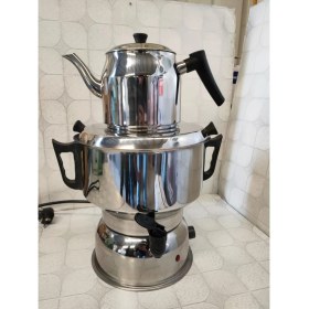 Resim Seçil 70 Bardak Paslanmaz Çelik Elektrikli Termostatlı Semaver – Enerji Tasarruflu Çay Kazanı 