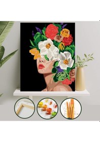 Resim Sayılarla Boyama Tuval Seti 40X50 Cm - Çiçek Deryası 