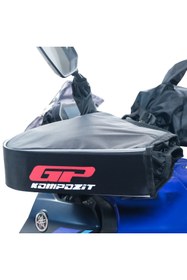 Resim GP KOMPOZİT GP Kompozit Universal Naked / Max Scooter El Korumalı Rüzgarlık Siyah 