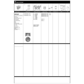 Resim Kıngpıston 17-8010060 - Motor Piston Segman Std 72.20mm Clıo Iv 