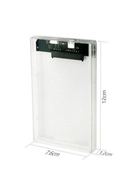 Resim 2.5 İnç Usb 2.0 Sata Ssd Harddisk Hdd Harici Kutu Şeffaf Dd-115T 
