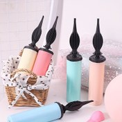 Resim 1 Adet Manuel Balon Pompası - Pastel Makaron Renkleri (Sarı, Pembe, Nane Yeşili, Lavanta) El Tipi Elektriksiz Şişirici Noel, Doğum Günleri, Düğünler & Açık Hava Partileri İçin - Taşınabilir Balon Aksesuarları, Balon Süslemeleri, Bayram Etkinlikleri, Şık Aksesuar, Kompakt Tasarım, Parti Ev Sahipleri 
