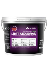 Resim Alkoru 5 Kg Kırmızı Kumlu Likit Membran Renkli Reçine Esaslı Sıvı Su Yalıtım Malzemesi 