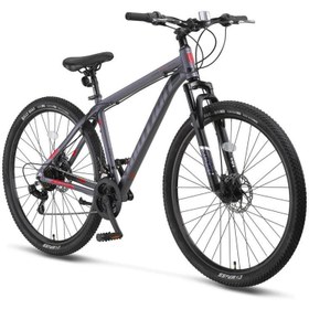 Resim Ümit 2478 MOTION M-2D ERKEK DAĞ BİSİKLETİ 305H 24 JANT 21 VİTES SİYAH KIRMIZI 