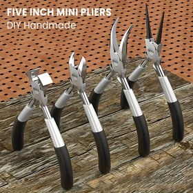 Resim AIRAJ Mini Pense İğne, Diyagonal, Uzun Burunlu, Dirsekli, Uçlu, Çizgi Yapımı için El Sanatları, Elektronik Ekipman Onarımı, Kesme El Aletleri 16*13*1cm 