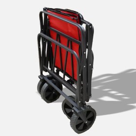 Resim Genel Markalar Stabil Katlanır Taşıma Arabası Kırmızı 150 kg Vagon 