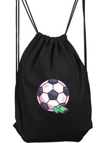 Resim herotasarım Düdük Futbol Topu Spor Sırt Çantası 36x50 Cm Bll1193 