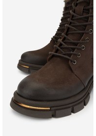 Resim Valmenti Kadın Hakiki Deri Kahverengi Nubuk Casual Bot 599 05 Bn Bot Sk24-25 Kahve Nbk Kahverengi Nubuk 