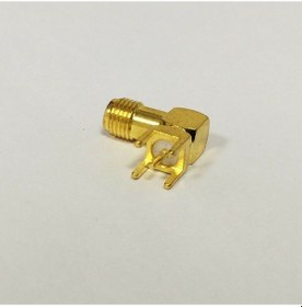 Resim RP SMA Dişi PCB L Konnektör Devre Bord Konnektörü 