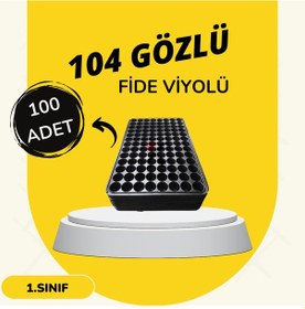 Resim Viyol 100 Adet 104 Göz Fide Viyolü Fidan Altlığı Tohum 
