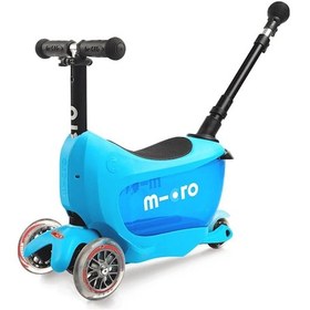 Resim Micro Micro Mini2go Deluxe Plus 3 Tekerlekli Scooter Blue 