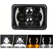 Resim Challenger 1 Parça 12.7x17.78 Cm Kare H4 Yüksek Düşük Far Off Road Suv Motosiklet Çalışma Lambası 