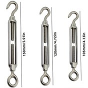 Resim Willowhaven M6pcs 6lı M4 M5 M6 Çelik Çift Kancalı Halat Bağlantı Cıvatası İnşaat Bahçe Kamp Diğer 