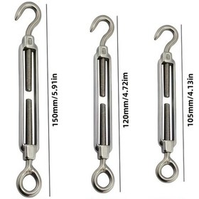 Resim Willowhaven M6pcs 6lı M4 M5 M6 Çelik Çift Kancalı Halat Bağlantı Cıvatası İnşaat Bahçe Kamp Diğer 