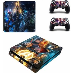 Resim Avengers Playstation 4 Slim Kasa Sticker Kaplama -01 