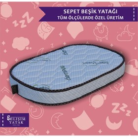 Resim Ahşap Sepet Beşik Yatağı Bamboo Oval Beşik Yatağı Oval Bambu 