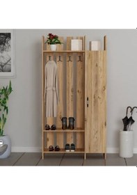 Resim Portmanto Paris Atlantik Çam 