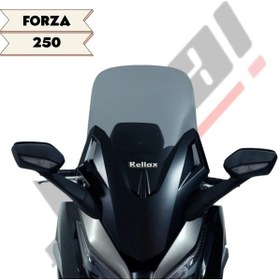 Resim Jiekai RELLAX Honda Forza 250 2021-2025 58 cm Uyumlu Ön Tur Camı ŞEFFAF 