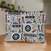 Resim Okçuluk Temalı Makyaj & Bakım Çantası - Yaylar, Oklar & Tekniklerle Canlı Spor Tasarımı, Formaldehitsiz Dayanıklı Kumaş, Uniseks Yetişkin Aksesuarı Okçuluk Tutkunları İçin, Dış Aktiviteler & Hediyeler, Okçuluk Aksesuarları, Seyahat Gereçleri, Temalı Desen, Sağlam Yapı, Temalı Hediye, Hediye Alıcılar 