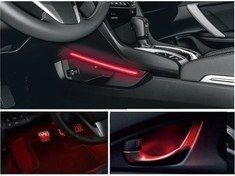 Resim Honda Civic Fc5 2016-2020 Ayak-Kolçak-Vites Konsol Aydınlatma Ambians- Kırmızı 