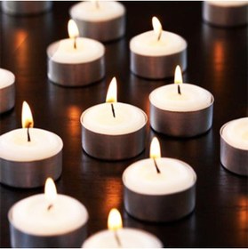 Resim Nikah Şekeri Market Beyaz Mumlar Tealight Mum 50 Adet 