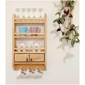 Resim Mashotrend Dekoratif Terek - Mutfak Rafı - Dekoratif Raf 