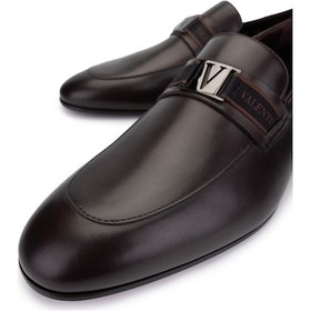 Resim Valentino Valentıno Erkek Hakiki Deri Kahverengi Loafer Ayakkabı 667 20090 Erk Ayk Y23 Brown Kahverengi 