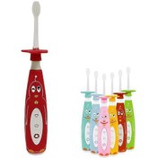 Resim Şarj Edilebilir Çocuk Elektrikli Diş Fırçaları Sıkışmaları Önlemek İçin Usb Çocuk Elektrikli Diş Fırçalarıkırmızı 