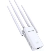 Resim Wifi Range Genişletici 300 Mbps 4 Harici Antenler 2.4 Ghz Router Ap Çalışmak Için 