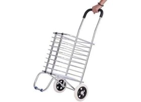 Resim Katlanabilir Taşınabilir Alışveriş ve Taşıma Arabası 