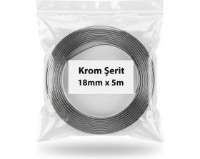 Resim Extra Market Daihatsu Sirion Uygun 18MM 5 Metre 3D Krom Nikelaj Şerit – Panjur ve Kapı Dekor Çıta Kaplama 