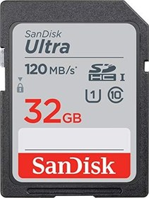 Resim SanDisk Ultra 32GB SDHC Memory Card 120MB/s 