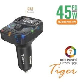 Resim Bluetooth Fm Transmitter USB Destekli - Net Ses Deneyimi 