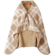 Resim Japon Isıtıcı Polar Şal Battaniye 100x140cm Flanel Kanepe 