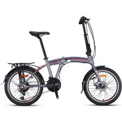 Resim Kron FD2100 Disk Fren 20 Jant Katlanır Bisiklet Antrasit-Kırmızı 