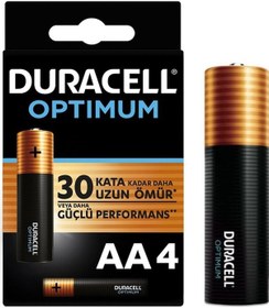 Resim Duracell Optımum Mx1500 1.5 Volt Alkalin Aa Kalem Pil 4lü Paket -74297 