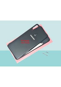 Resim Tkgz - Samsung Galaxy Uyumlu A20s Full Kasa Arka Kapak Batarya Kapağı - Siyah Çok Renkli 