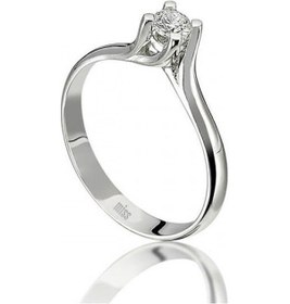 Resim Pırlanta Tektaş Yüzük - 0.16 Tırnak 18 Ayar 