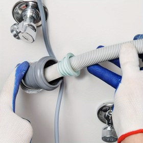Resim 2 adet Silikon Drenaj Hortumu Contaları - Koku Geçirmez, Esnek Tıpa Banyo & Mutfak Aletleri için 