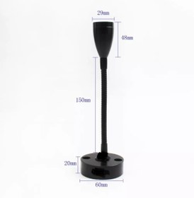 Resim Wolf Karavan Marine Led Okuma Lambası Esnek Ayarlanabilir 