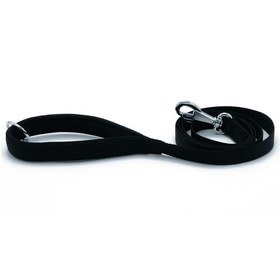 Resim Doggie Comfort Köpek Gezdirme Kayışı 2 x 140 Cm Siyah 