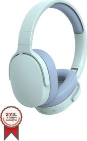 Resim Torima P2961 Mavi Kulak Üstü Kablosuz Bluetooth Kulaklık Mavi 
