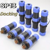 Resim 1 adet SP13 Bağlantı Kolu Takı 2/3/4/5/6/7/9 Pin Havacılık Pirinç Kılavuz Takı Erkek Dişi Soket Seti Kablo Bağlantı Noktası, Oda Elektriksel/Sert Kablolama, Termoplastik Kauçuk Malzeme, ≤36V Çalışma Voltajı, Havacılık, Elektrik, Kablo Bağlantısı için 